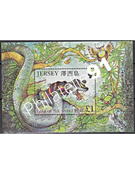 JERSEY - BF n°  34 ** - Année chinoise du Serpent