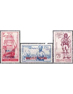Wallis et Futuna, n° 87 à 89 neufs, collection timbres Colonies