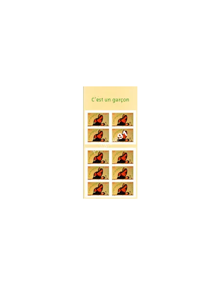 BC 3635 - (ADH. BC 41) Timbres de naissance "C'est un garçon" (2004)