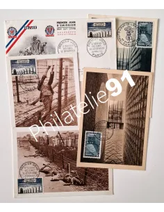 Lot de 5 Cartes Maximum et enveloppe 1er Jour, lettres France