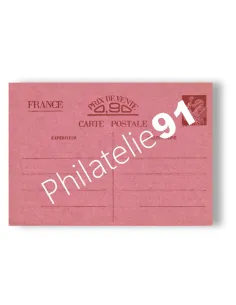 Entier postal neuf, SANS VALEUR-CP1 rose, entiers de France