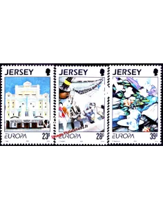 JERSEY - n°  606 à 608 - EUROPA 1993 - Art contemporain