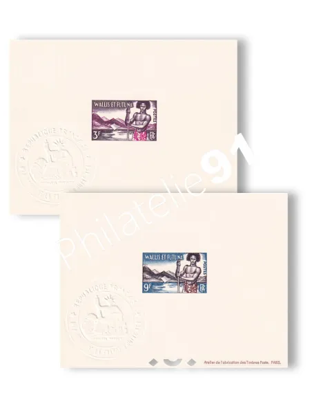 WALLIS, 2 épreuves de luxe neuves, n° 157 à 158, timbres Dom-Tom