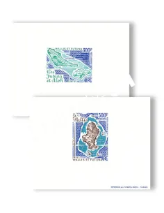 WALLIS, 2 épreuves de luxe neuves, PA n° 80 et 81, timbres Dom-Tom