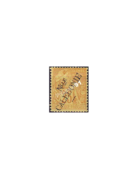 Nouvelle-Calédonie, n° 28 oblitéré, timbres des Colonies