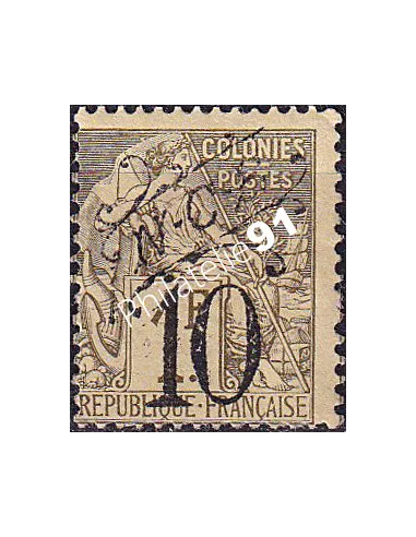 Nouvelle-Calédonie, n° 39 charnière, timbres des Colonies
