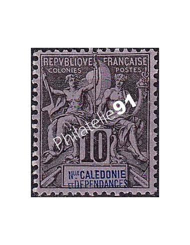 Nouvelle-Calédonie, n° 45 charnière, timbres des Colonies