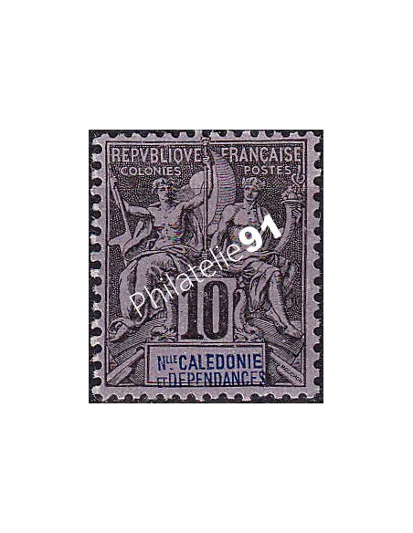 Nouvelle-Calédonie, n° 45 charnière, timbres des Colonies