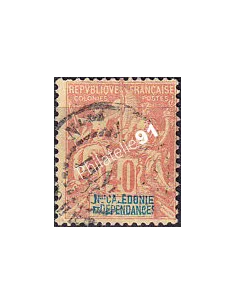 Nouvelle-Calédonie, n° 50 oblitéré, timbres des Colonies