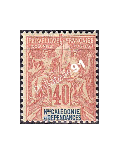 Nouvelle-Calédonie, n° 50 charnière, timbres des Colonies