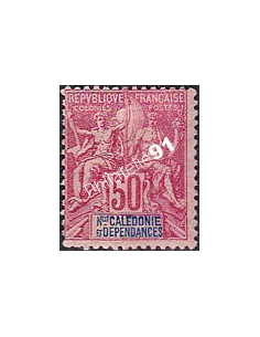 Nouvelle-Calédonie, n° 51 charnière, timbres des Colonies