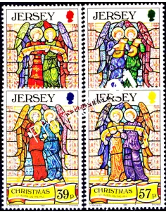 JERSEY - n°  629 à 632 - Noël - "Anges de Jersey"