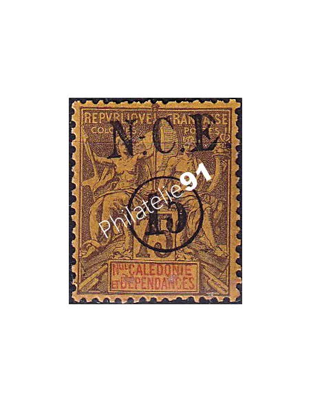 Nouvelle-Calédonie, n° 57 charnière, timbres des Colonies
