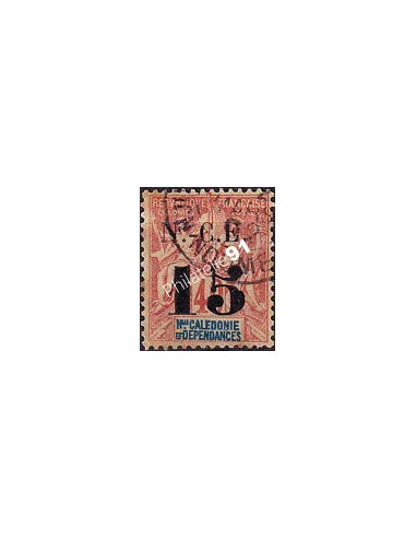 Nouvelle-Calédonie, n° 66 oblitéré, timbres des Colonies