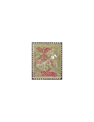 Nouvelle-Calédonie, n° 71b charnière, timbres des Colonies