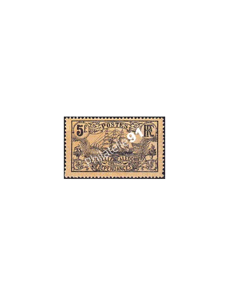 Nouvelle-Calédonie, n° 104a charnière, timbres des Colonies