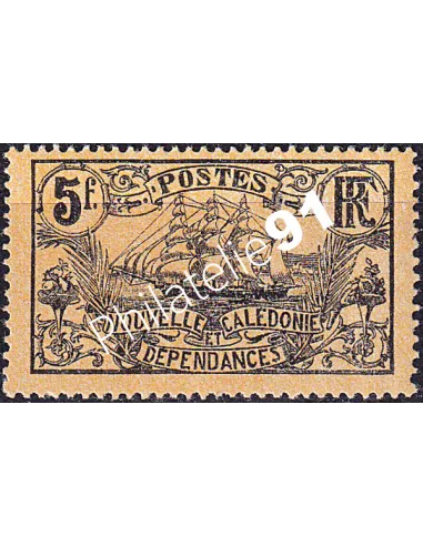 Nouvelle-Calédonie, n° 104a charnière, timbres des Colonies