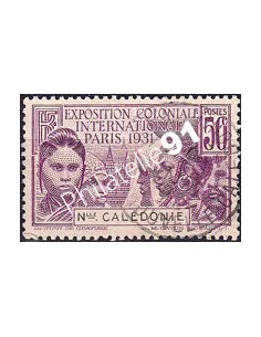 Nouvelle-Calédonie, n° 163 oblitéré, timbres des Colonies