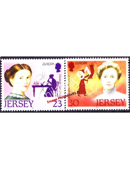 JERSEY, n°  733 à 734, EUROPA 1996, collection timbres Europe