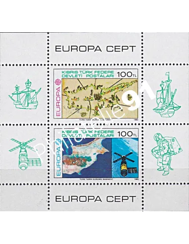 Chypre Turc, Bloc-Feuillet n° 4, EUROPA, collection timbre Europe