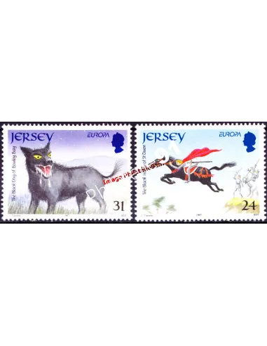 JERSEY - n°  777 - 778 - EUROPA 1997 - Contes et légendes