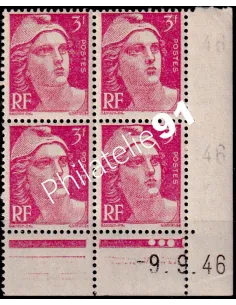 Coin daté sur Timbre n° 716, Collection timbres France