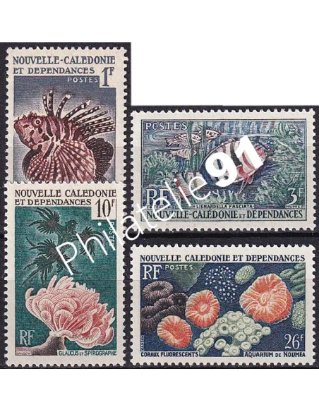 NOUVELLE CALEDONIE, n° 291 à 294 neufs, collection timbres Dom-Tom