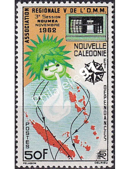 NOUVELLE CALEDONIE, n° 306 charnière, collection timbres Dom-Tom