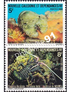 NOUVELLE CALEDONIE, n° 440 à 441 neufs, collection timbres Dom-Tom
