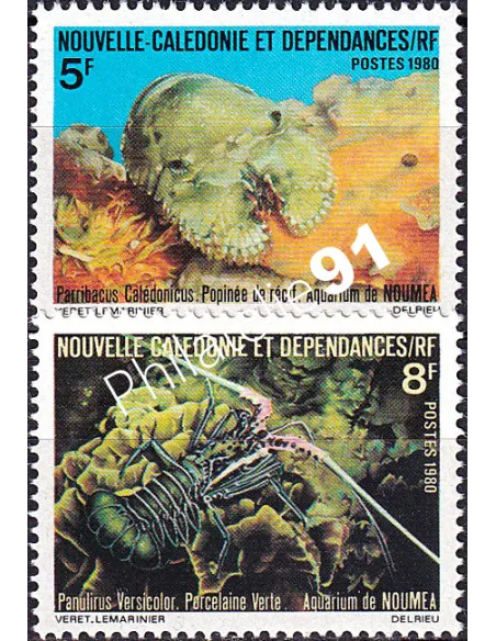 NOUVELLE CALEDONIE, n° 440 à 441 neufs, collection timbres Dom-Tom