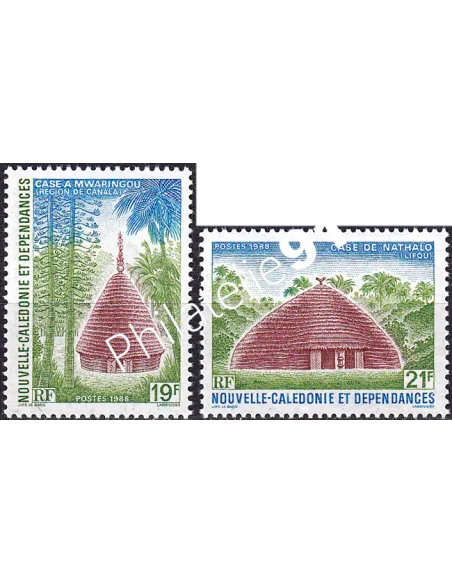 NOUVELLE CALEDONIE, n° 553 à 554 neufs, collection timbres Dom-Tom