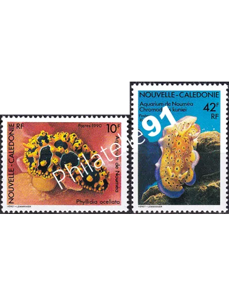 NOUVELLE CALEDONIE, n° 594 à 595 neufs, collection timbres Dom-Tom