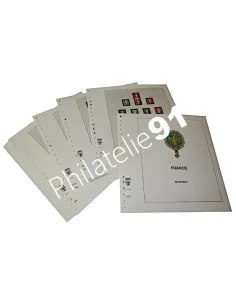 LINDNER - OCCASION France Feuilles pré-imprimées 1990-1997