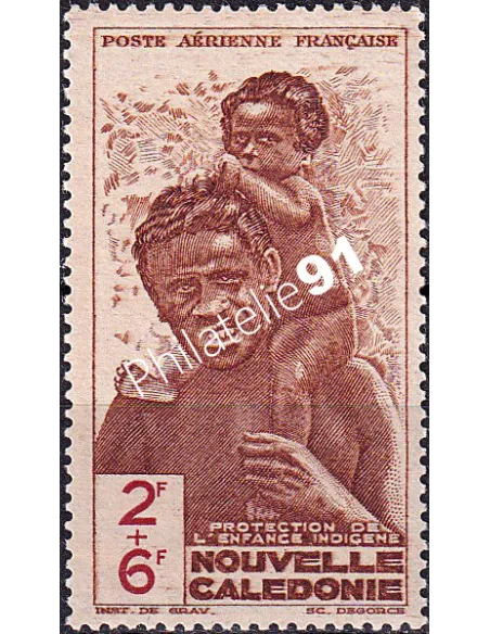 NOUVELLE CALEDONIE, PA n° 37 neuf, collection timbres colonies