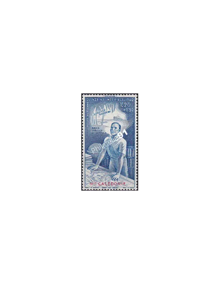 NOUVELLE CALEDONIE, PA n° 38 charnière, collection timbres colonies