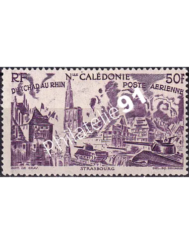 NOUVELLE CALEDONIE, PA n° 60 charnière, collection timbres colonies