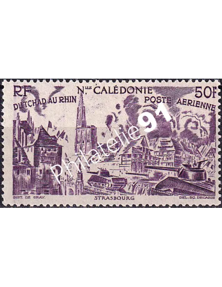 NOUVELLE CALEDONIE, PA n° 60 charnière, collection timbres colonies
