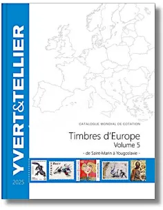 Catalogue EUROPE Volume 5, 2025, catalogue philatélique