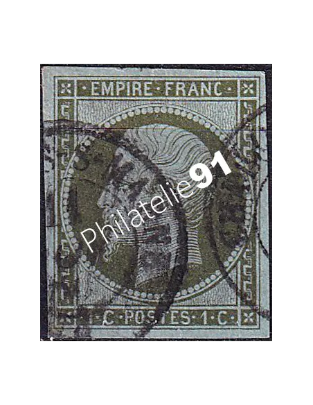 Timbre Classique n° 11 non dentelé oblitéré, collection timbres France