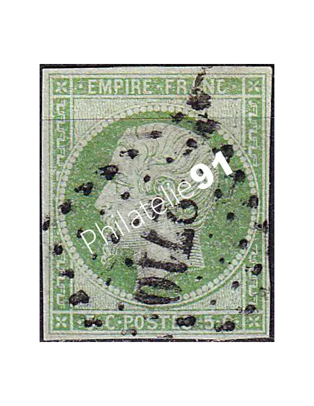 Timbre Classique n° 12a non dentelé oblitéré, collection timbres France