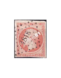 Timbre Classique n° 16j non dentelé oblitéré, timbres France