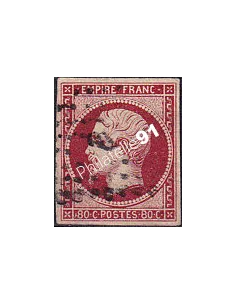 Timbre Classique n° 17Al non dentelé oblitéré, timbres France