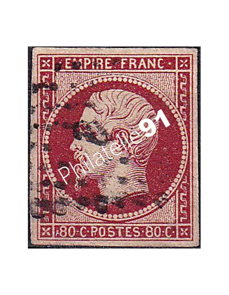 Timbre Classique n° 17Al non dentelé oblitéré, timbres France