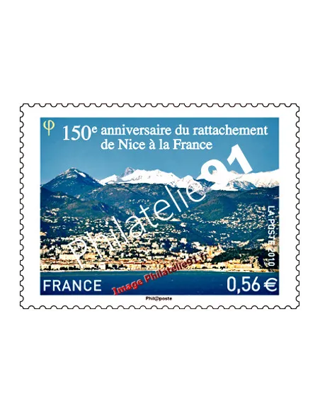 Timbre n° 4457 - -Rattachement de Nice à la France-