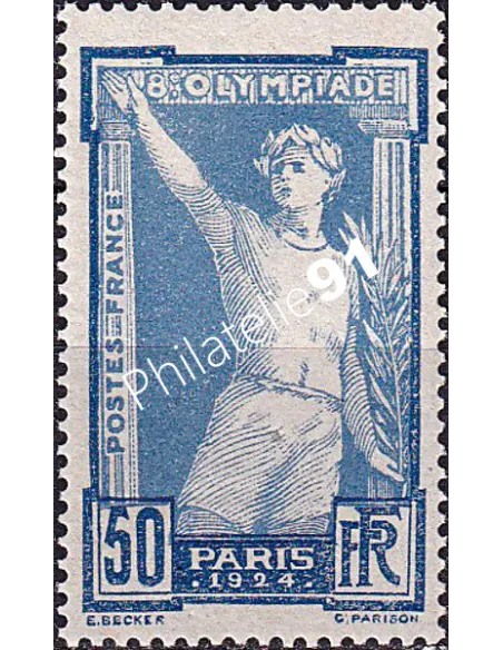 n° 186 charnière, collection timbres France