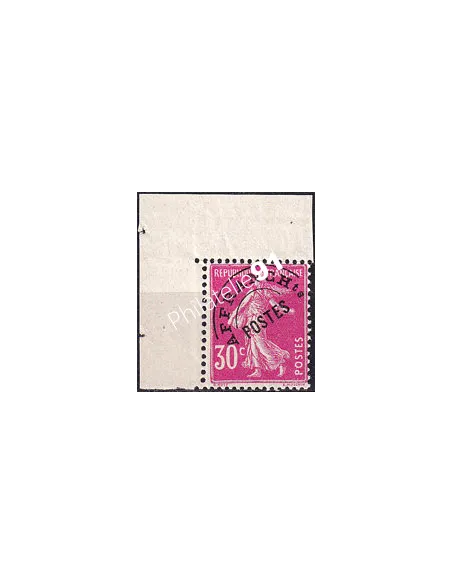 Timbre préoblitéré n°  59 neuf, coin de feuille, Timbres France