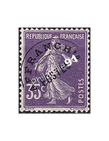 Timbre préoblitéré n° 62 charnière, Timbres France