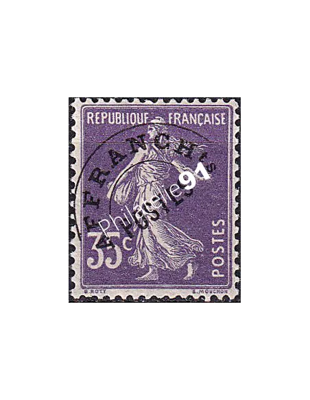 Timbre préoblitéré n° 62 charnière, Timbres France