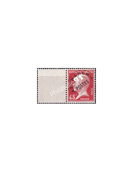 Timbre préoblitéré n°  67 neuf, bord interpanneau, timbres France