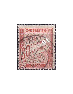 Timbre-taxe n° 34 oblitéré, collection timbres France